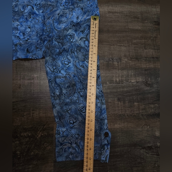 Go Fish, Women's Size Small Elegant Blue Floral Dress - Picture 8 of 12